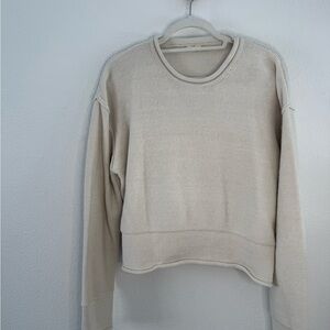 Women's cream Crew Neck Sweater